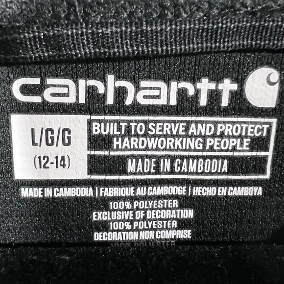 Carhartt Force Waffle Base Layer Thermal Long Sleeve Black Shirt Women s L 12/14 - Picture 6 of 6